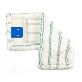 UCTEM-PLAS Mophuzat zsebes-füles 2 lyukú 50 cm mikroszálas fehér zöld csíkokkal_MY043WP UCTEM-PLAS_46904 small