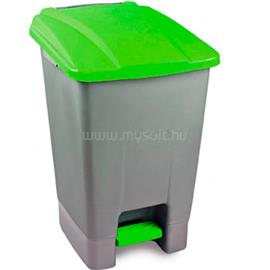 UCTEM-PLAS Szemeteskuka pedálos műanyag 100 literes szelektív zöld tetővel UP229Z UCTEM-PLAS_43348 small