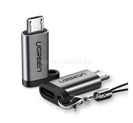 UGREEN UGREEN US133 adapter Type-C aljzat - microUSB, adatátvitel és töltés, SÖTÉTSZÜRKE UGREEN_50590 small