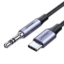 UGREEN AV143 Jack 3,5 mm - USB-C AUX kábel (1m fekete-szürke) UG30633 small
