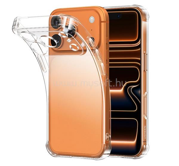 UGREEN iPhone 18 Pro / 17 Pro UGREEN CA232 BRIGHT CUSHION szilikon telefonvédő ütésállóság, légpárnás sarok, ÁTLÁTSZÓ