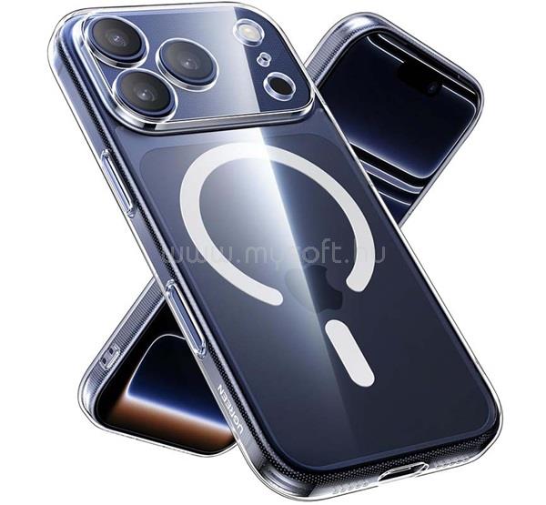 UGREEN iPhone 18 Pro Max / 17 Pro Max UGREEN CA242 szilikon telefonvédő ütésállóság, MagSafe, ÁTLÁTSZÓ