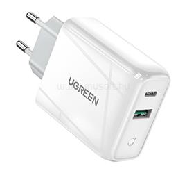 UGREEN UGREEN CD170 hálózati töltő USB+Type-C aljzat 36W, PD gyorstöltő 4.0, FEHÉR UGREEN_60468 small