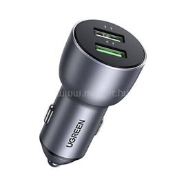 UGREEN UGREEN CD213 autós töltő 2 USB aljzat 36W, gyorstöltő 3.0, SÖTÉTSZÜRKE UGREEN_10144 small