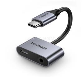 UGREEN UGREEN CM193 audió adapter és töltőkábel elosztó, 10cm, SÖTÉTSZÜRKE UGREEN_50596 small