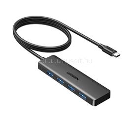 UGREEN UGREEN CM219 Type-C HUB 4in1 elosztó, 100cm, FEKETE UGREEN_75582 small