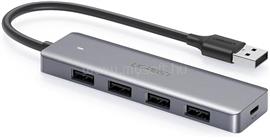 UGREEN CM219 USB HUB 4in1 elosztó, 15cm, FEKETE UGREEN_CM219 small