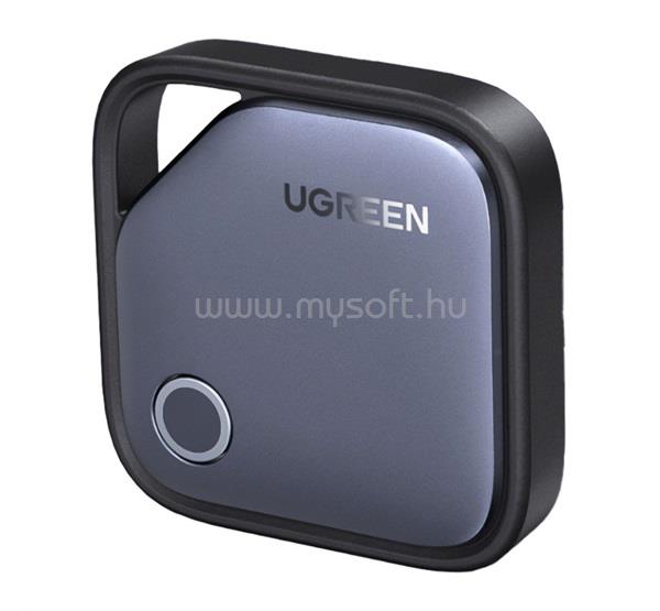UGREEN CM916 bluetooth nyomkövető kulcstartóra, Android/iOS kompatibilis, SÖTÉTSZÜRKE