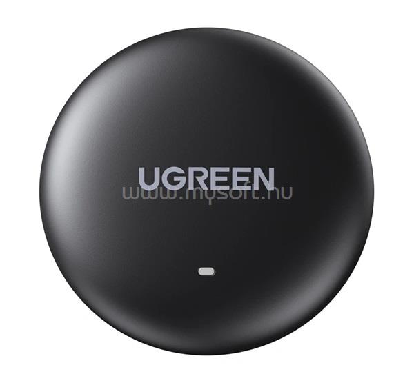 UGREEN iPhone 17e / 17 Pro Max CM918 Finder Mini 2 bluetooth nyomkövető kulcstartóra, iOS kompatibilis, FEKETE
