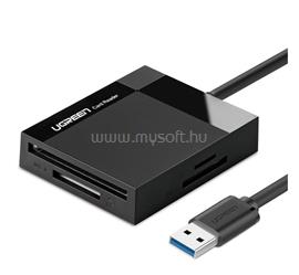 UGREEN CR125 kártyaolvasó USB 3.0 - SD/MicroSD/CF/MS, 50cm, FEKETE UGREEN_30231 small