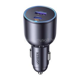 UGREEN EC701 autós töltő USB+Type-C aljzat 63W, PD gyorstöltő 3.0, FEKETE UGREEN_35023 small