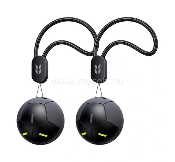 UGREEN iPhone Duo / 18 Pro / 17e UGREEN FT309 bluetooth nyomkövető 2db kulcstartóra, iOS kompatibilis, FEKETE