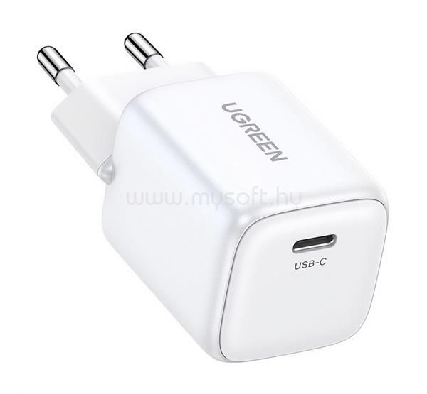 UGREEN UGREEN CD318 Nexode mini CD318 hálózati töltő Type-C aljzat 20W, PD gyorstöltő 4.0, FEHÉR