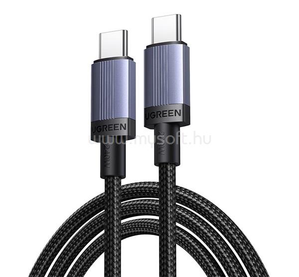 UGREEN L528 adatkábel Type-C - Type-C, 300cm, SÖTÉTSZÜRKE