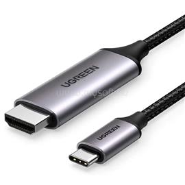 UGREEN MM142 USB-C - HDMI apa - apa kábel alumínium ház 1.5 m (szürke fekete) UGREEN_50570 small