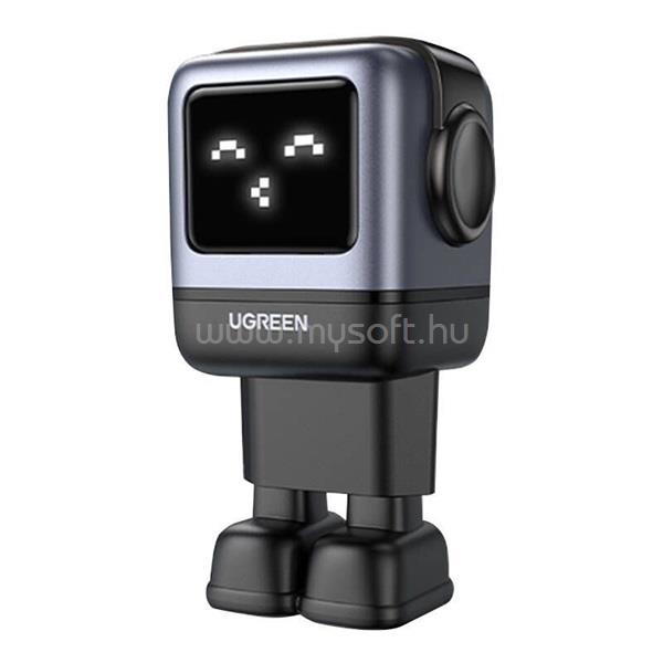 UGREEN UGREEN CD361 Nexode RG hálózati töltő USB+2 Type-C aljzat 65W, LED kijelző, SÖTÉTSZÜRKE