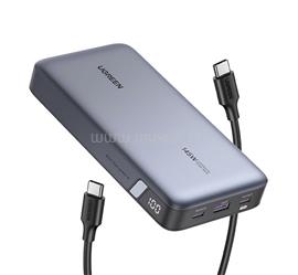 UGREEN PB205 vésztöltő USB+2 Type-C aljzat 25000mAh, LED kijelző, SÖTÉTSZÜRKE UGREEN_90597A small