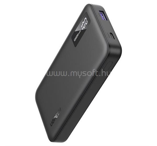 UGREEN PB311 vésztöltő USB+Type-C aljzat 10000mAh, LED kijelző, FEKETE