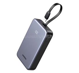 UGREEN UGREEN PB505 vésztöltő Type-C+USB aljzat 20000mAh, LED kijelző + fix Type-C kábel, FEHÉR UGREEN_35340 small