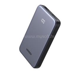 UGREEN UGREEN PB507 vésztöltő USB+Type-C aljzat 10000mAh, LED kijelző, SÖTÉTSZÜRKE UGREEN_75131B small