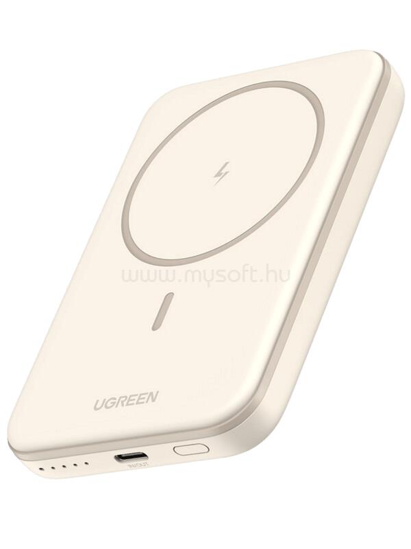 UGREEN PB560 5000mAh Magnetic Wireless powerbank (bézs)