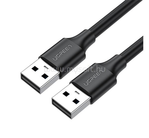 UGREEN UGREEN US102 adatkábel hosszabbító USB - USB, 150cm, FEKETE