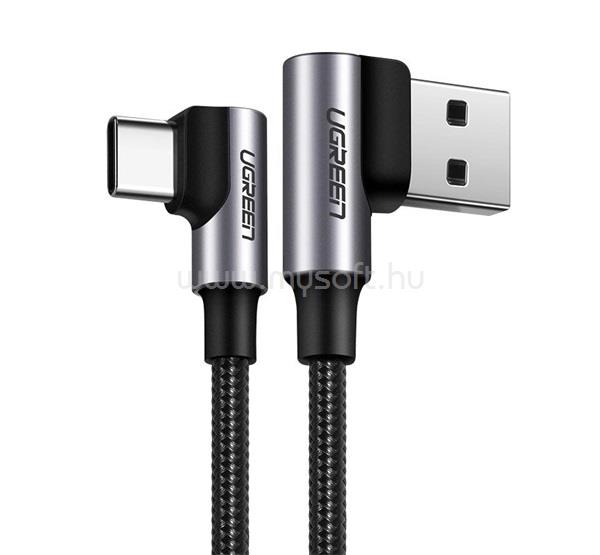 UGREEN UGREEN US176 adatkábel USB - Type-C, 200cm, SÖTÉTSZÜRKE