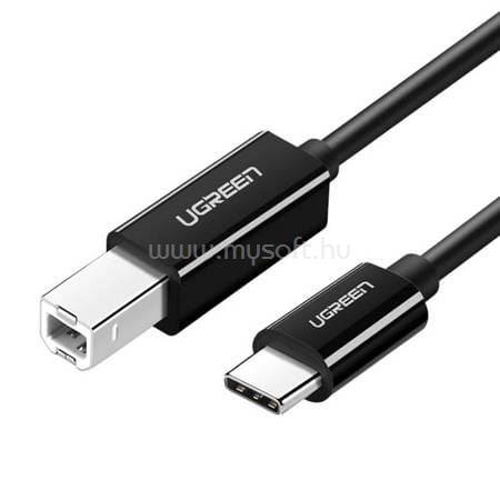 UGREEN US241 USB-C 2.0 - USB-B nyomtatókábel 1m (fekete)