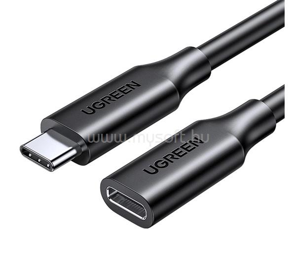 UGREEN UGREEN US353 adatkábel hosszabbító Type-C aljzat - Type-C, 100cm, FEKETE