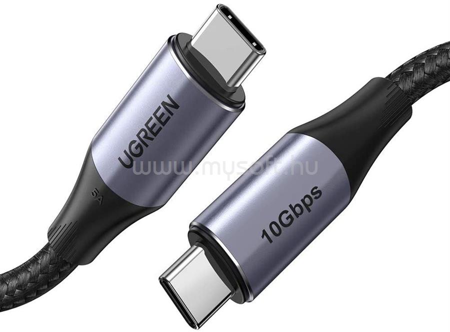 UGREEN US355 USB-C - USB-C kábel 100W 1m (fekete)