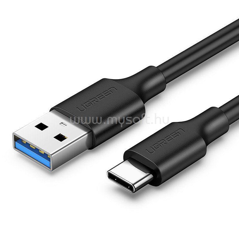 UGREEN UGREEN US184 adatkábel USB - Type-C, 50cm, FEKETE