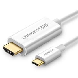 UGREEN USB-C - HDMI kábel apa - apa ABS ház 1.5 m fehér MM121 UGREEN_30841 small