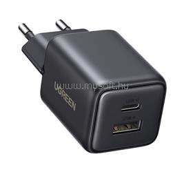 UGREEN UGREEN X514 hálózati töltő USB+Type-C aljzat 20W, PD gyorstöltő, FEKETE UGREEN_65737 small