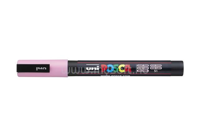UNI Dekormarker, 0,9-1,3 mm, "Posca PC-3M", világos rózsaszín
