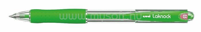 UNI Golyóstoll, 0,3 mm, nyomógombos, "SN-100 Laknock", zöld