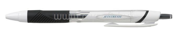 UNI Golyóstoll, 0,35 mm, nyomógombos, fehér tolltest, "SXN-155 Jetstream", fekete