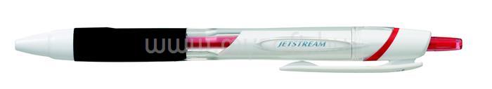 UNI Golyóstoll, 0,35 mm, nyomógombos, fehér tolltest, "SXN-155 Jetstream", piros