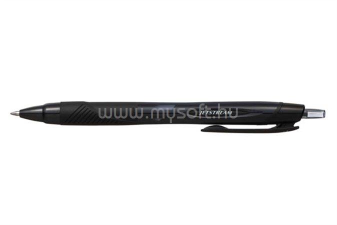 UNI Golyóstoll, 0,35 mm, nyomógombos, fekete tolltest, "SXN-157S Jetstream Sport", fekete