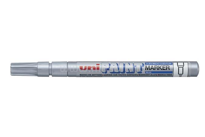 UNI Lakkmarker, 0,8-1,2 mm, "PX-21", ezüst