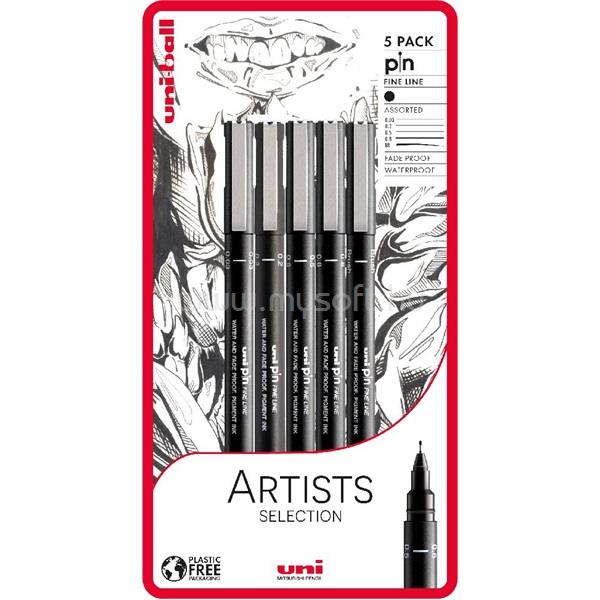 UNI PIN Artist Selection 5 darabos rajzmarker készlet