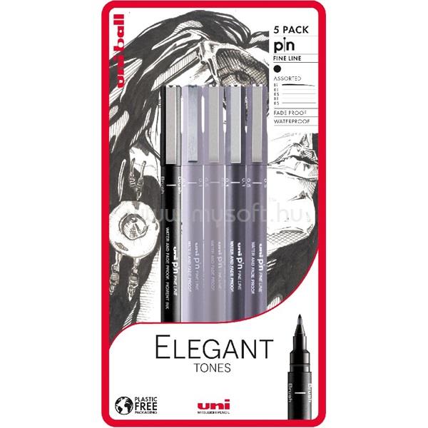 UNI PIN Elegant Tones 5db/csomag rajzmarker készlet