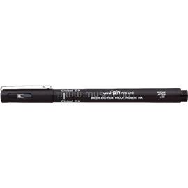 UNI PIN vágott hegyű 2 mm fekete rajzmarker 2UPINCS2F small