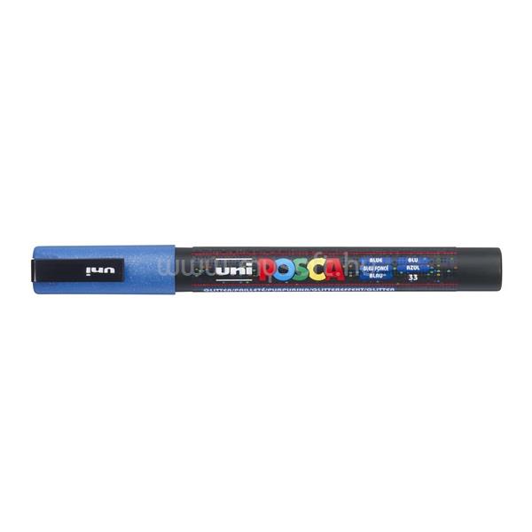 UNI POSCA PC-3ML csillámló kék marker