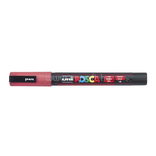 UNI POSCA PC-3ML csillámló piros marker