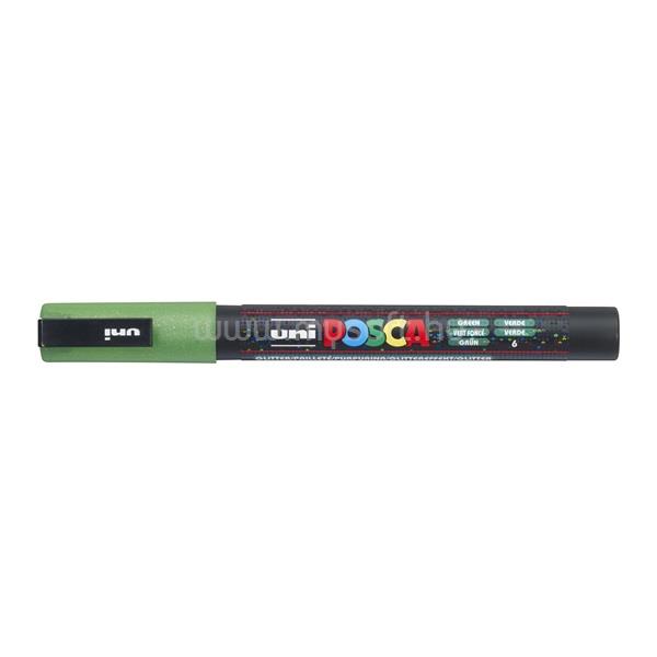 UNI POSCA PC-3ML csillámló zöld marker