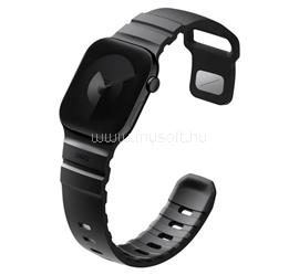 UNIQ Apple Watch Series 12 42mm / SE 3 40mm / 11 42mm UNIQ ALTON pótszíj egyedi méret, szilikon, FEKETE UNIQ-42MM-ALTONMBLK small