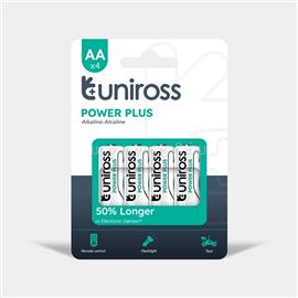 UNIROSS POWER PLUS 1,5V LR6/AA/ceruza tartós alkáli elem 4db/csomag UPPAAPK4 small