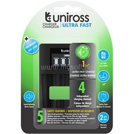 UNIROSS UCU005 ULTRA AA/AAA védelemmel processzoros LCD gyorstöltő UCU005 small