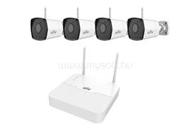 UNIVIEW gyári 2MP-es 4 kamerás WiFi-s csomag (1db NVR és 4db WiFi-s csőkamera 4mm fix objektívvel, mikrofonnal) KIT/NVR301-04LS3-W/4*IPC2122LB-AF40WK-G small