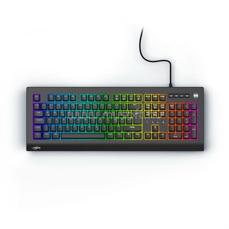URAGE Exodus 600 mechsanikus RGB Red Switch gamer vezetékes billentyűzet (magyar)